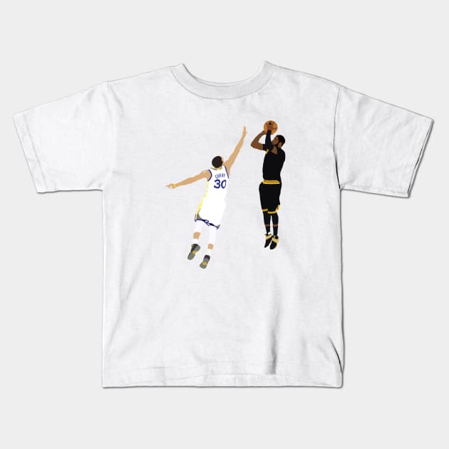 Kyrie Irving Shot Over Stephen Curry